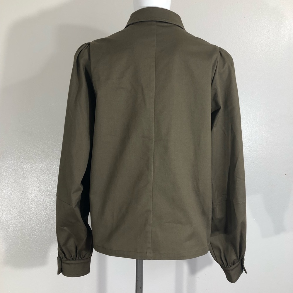 Ted Baker Damarii balloon sleeve utility shirt Shacket size 3 (S… - Picture 8 of 14